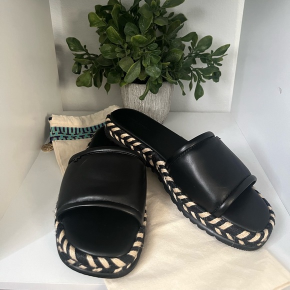 Tory Burch Shoes - Tory Burch Leather Slides